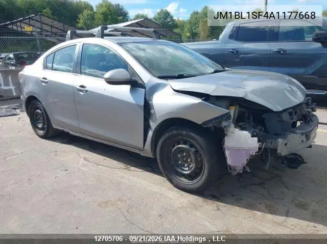 MAZDA 3 2010, VIN JM1BL1SF4A1177668