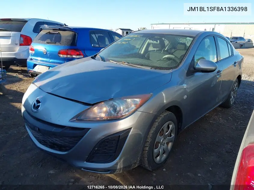 2010 MAZDA 3 VIN JM1BL1SF8A1336398 — фото 2