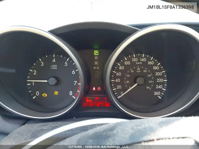 2010 MAZDA 3 VIN JM1BL1SF8A1336398 — фото 7