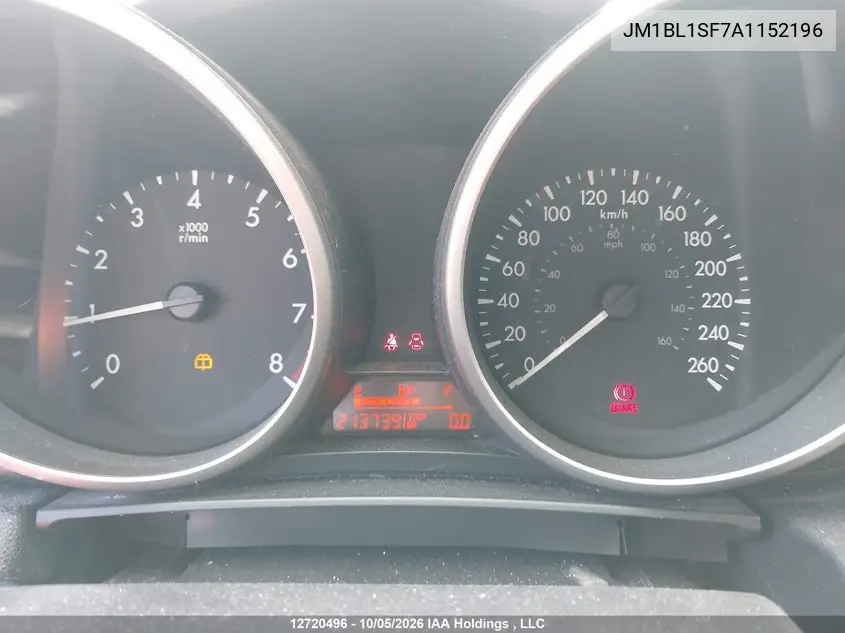 2010 MAZDA 3 VIN JM1BL1SF7A1152196 — фото 7