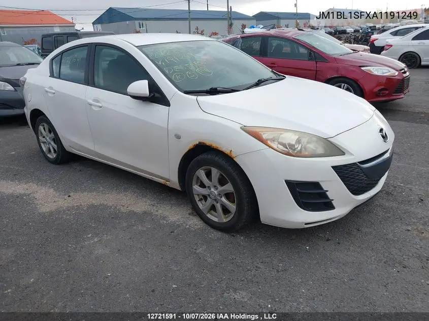 MAZDA 3 2010, VIN JM1BL1SFXA1191249