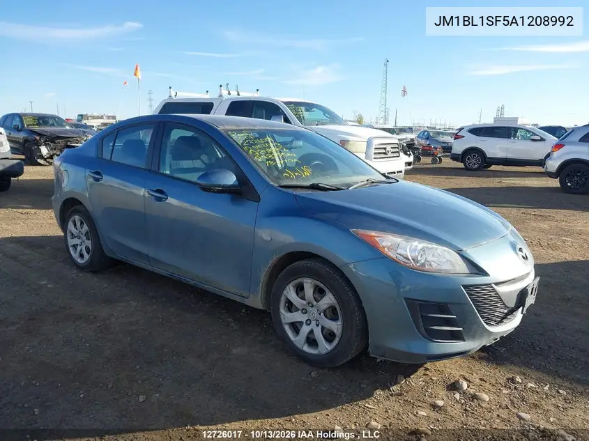 MAZDA 3 2010, VIN JM1BL1SF5A1208992