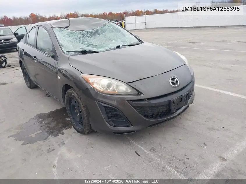 MAZDA 3 2010, VIN JM1BL1SF6A1258395