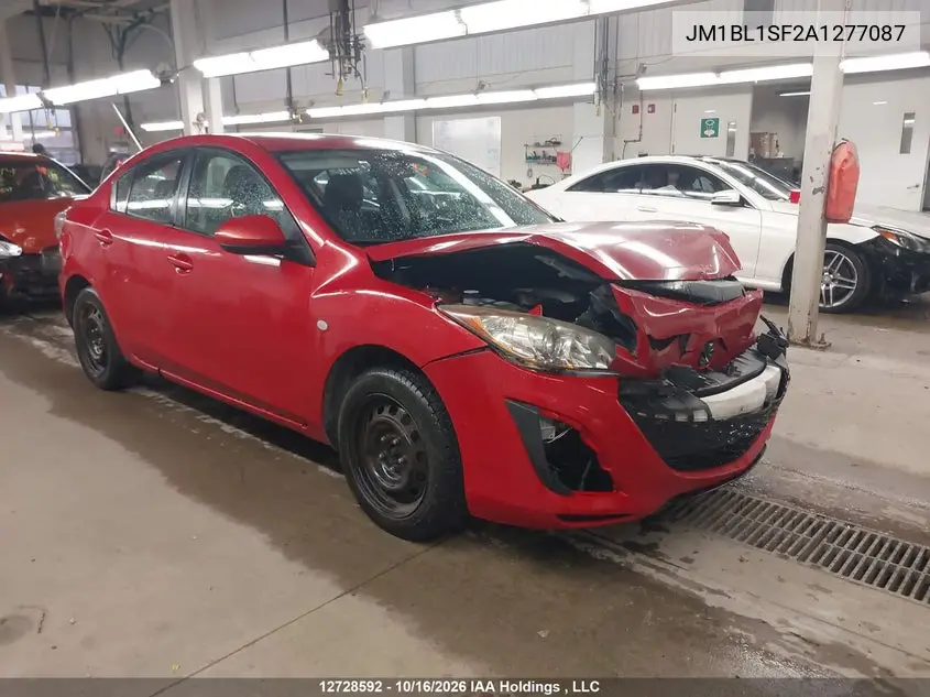 MAZDA 3 2010, VIN JM1BL1SF2A1277087