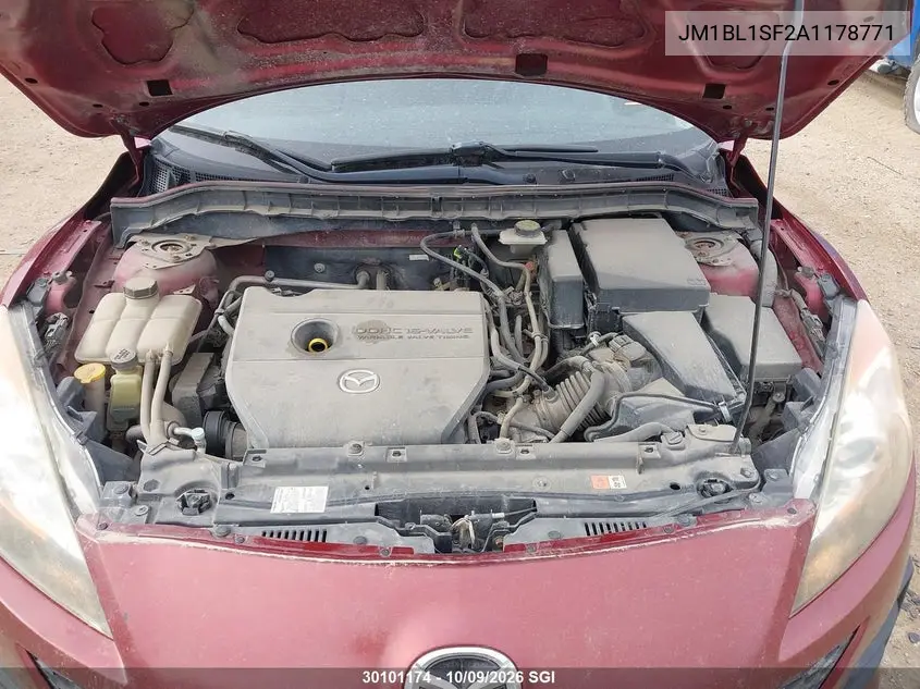 2010 MAZDA 3 VIN JM1BL1SF2A1178771 — фото 10