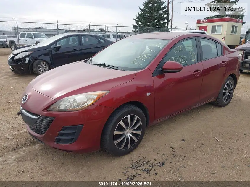 2010 MAZDA 3 VIN JM1BL1SF2A1178771 — фото 2