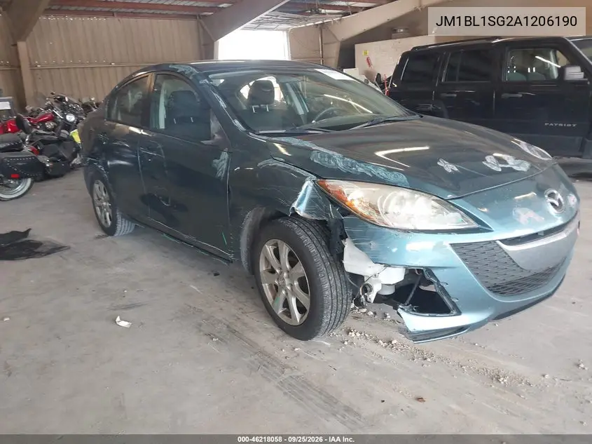 MAZDA 3 2010, VIN JM1BL1SG2A1206190