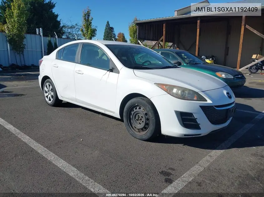 MAZDA 3 2010, VIN JM1BL1SGXA1192409