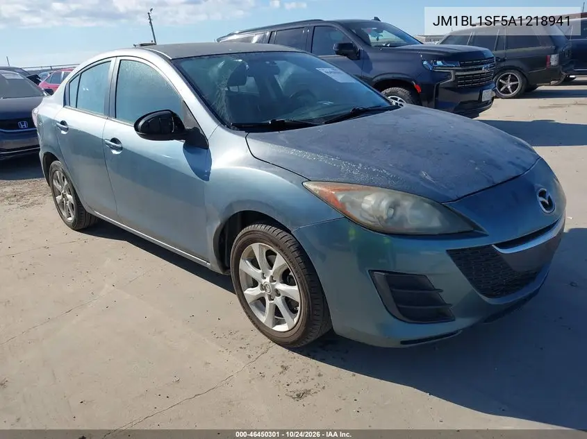 MAZDA 3 2010, VIN JM1BL1SF5A1218941