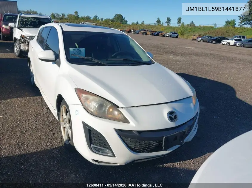 MAZDA 3 2011, VIN JM1BL1L59B1441877
