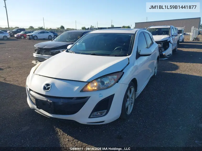 2011 MAZDA 3 VIN JM1BL1L59B1441877 — фото 2