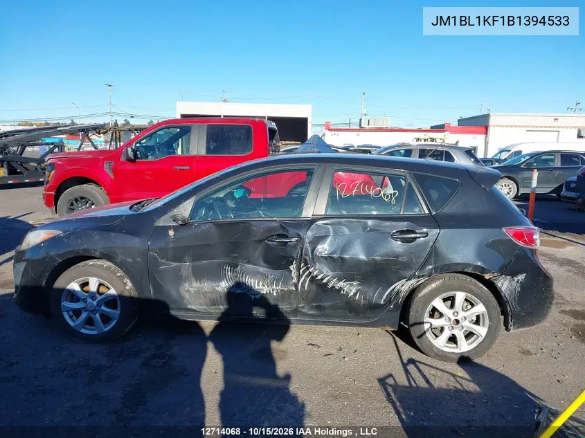 2011 MAZDA 3 VIN JM1BL1KF1B1394533 — фото 13