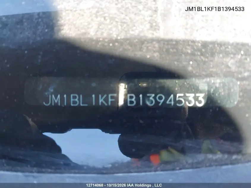 2011 MAZDA 3 VIN JM1BL1KF1B1394533 — фото 17
