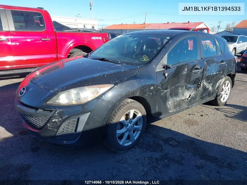 2011 MAZDA 3 VIN JM1BL1KF1B1394533 — фото 2