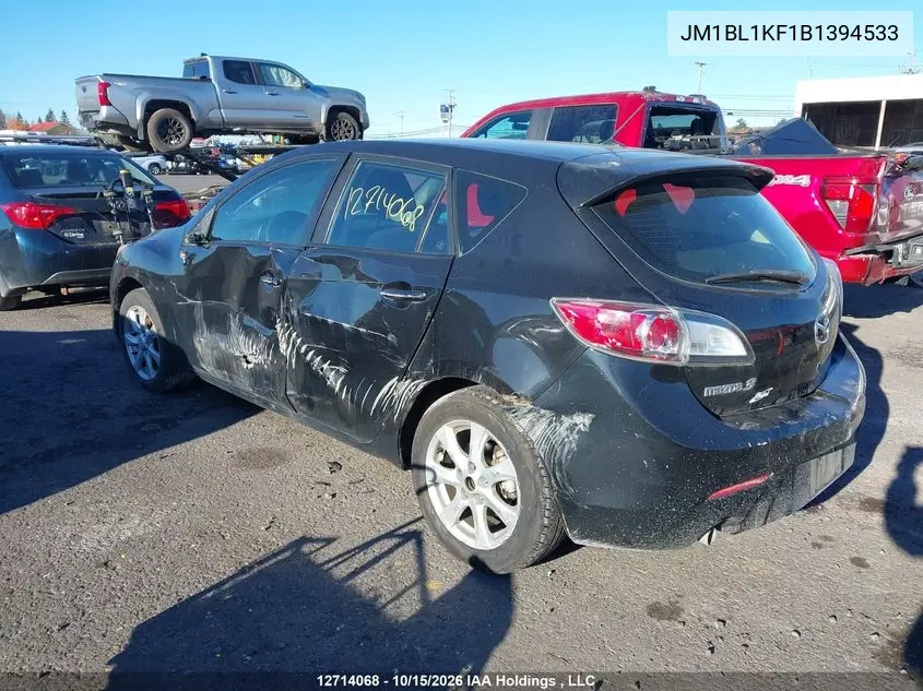 2011 MAZDA 3 VIN JM1BL1KF1B1394533 — фото 3