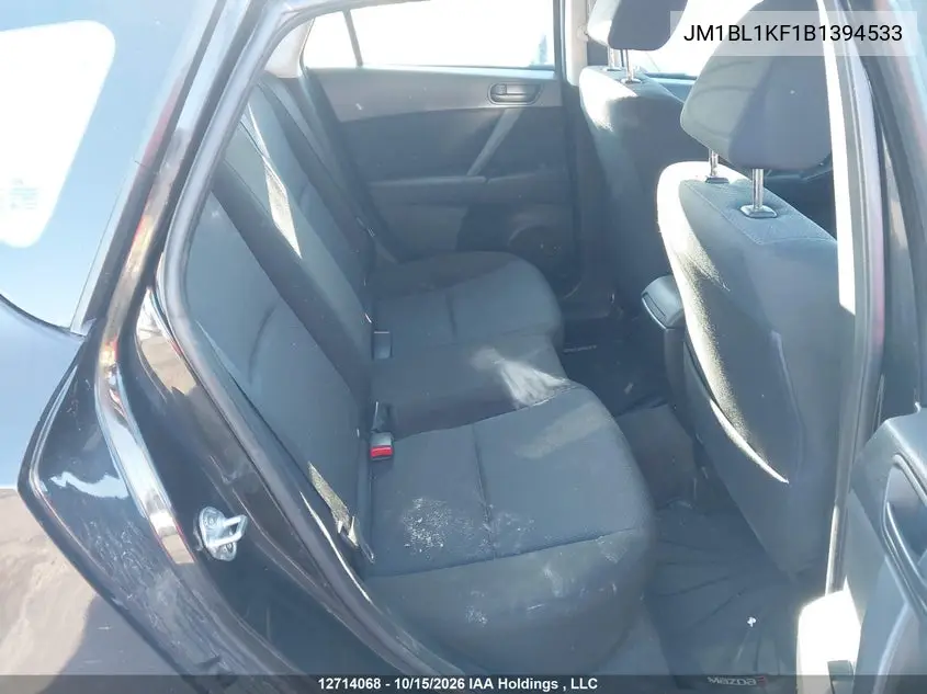 2011 MAZDA 3 VIN JM1BL1KF1B1394533 — фото 8