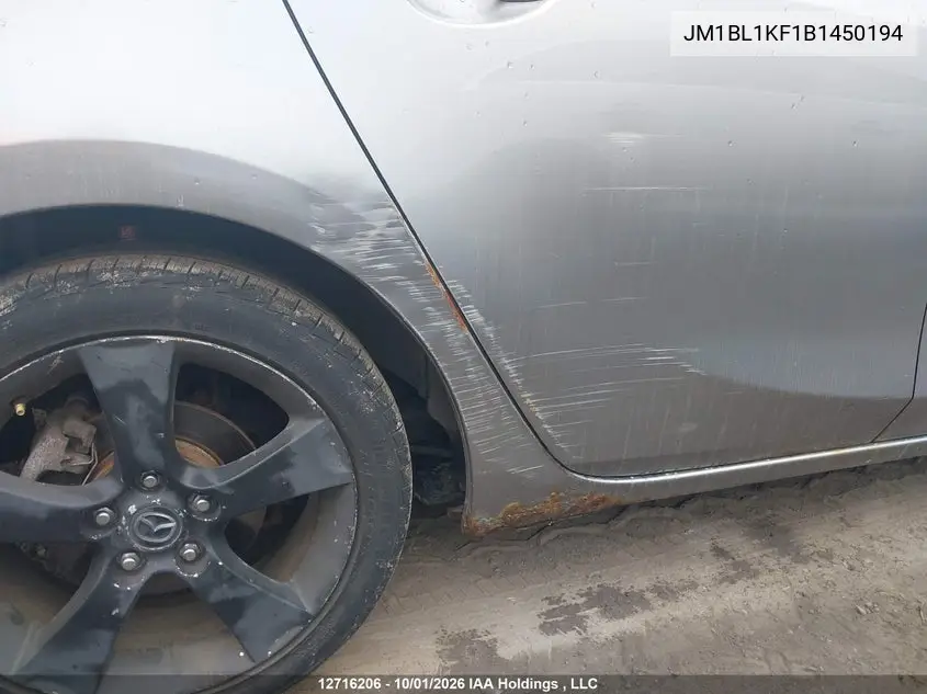 2011 MAZDA 3 VIN JM1BL1KF1B1450194 — фото 19