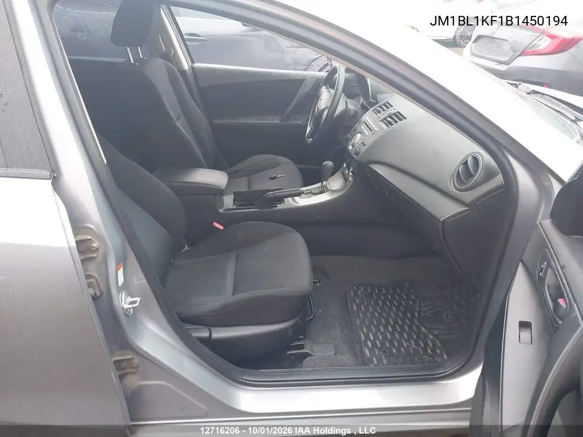 2011 MAZDA 3 VIN JM1BL1KF1B1450194 — фото 5