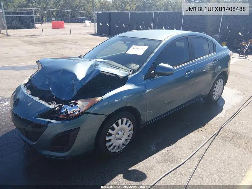 2011 MAZDA 3 VIN JM1BL1UFXB1408488 — фото 2