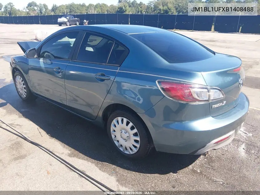 2011 MAZDA 3 VIN JM1BL1UFXB1408488 — фото 3