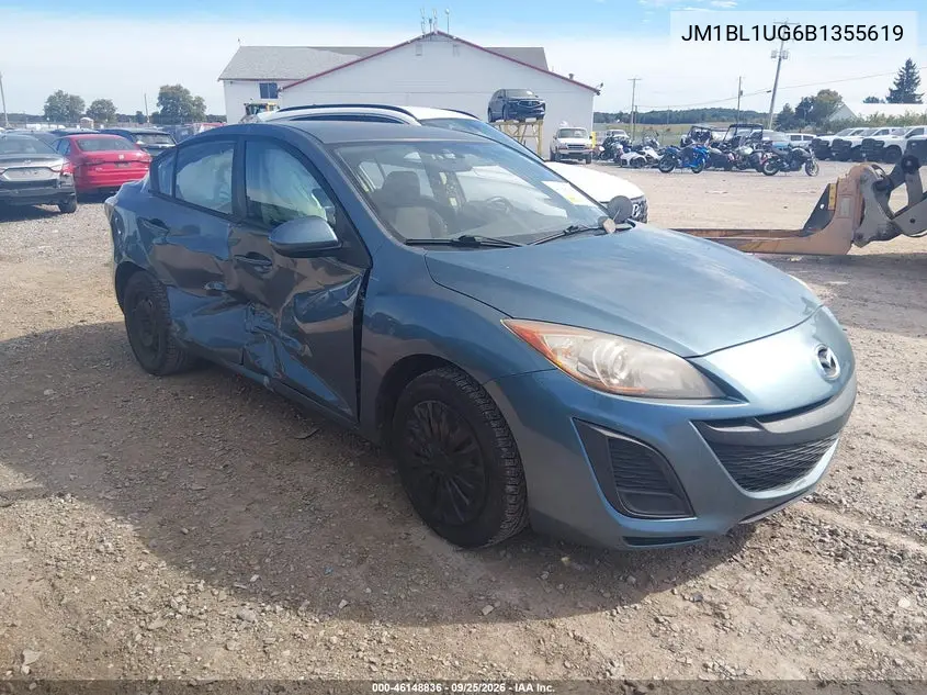 MAZDA 3 2011, VIN JM1BL1UG6B1355619