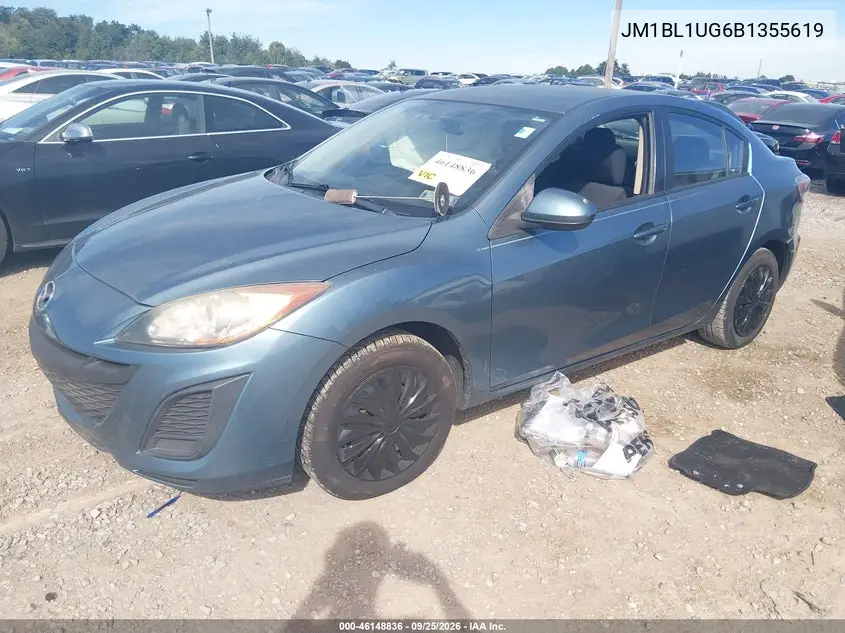 2011 MAZDA 3 VIN JM1BL1UG6B1355619 — фото 2