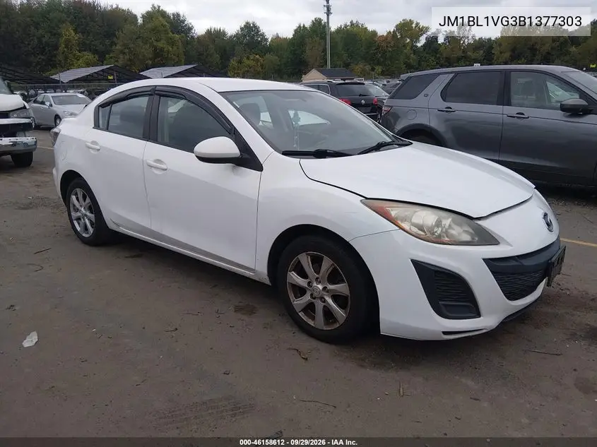 MAZDA 3 2011, VIN JM1BL1VG3B1377303