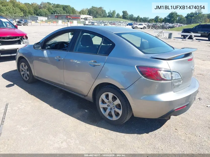 2011 MAZDA 3 VIN JM1BL1UFXB1474054 — фото 3