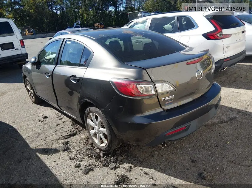 2011 MAZDA 3 VIN JM1BL1VG0B1436498 — фото 3