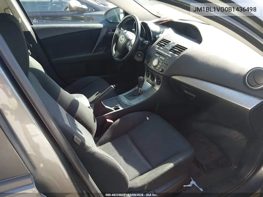 2011 MAZDA 3 VIN JM1BL1VG0B1436498 — фото 5