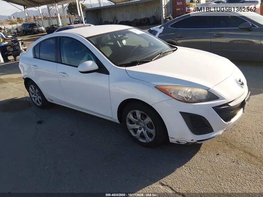 MAZDA 3 2011, VIN JM1BL1UG5B1362562