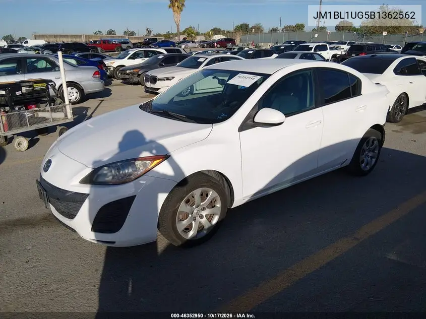 2011 MAZDA 3 VIN JM1BL1UG5B1362562 — фото 2