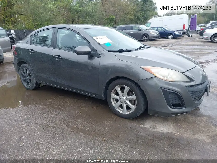 MAZDA 3 2011, VIN JM1BL1VF1B1474233