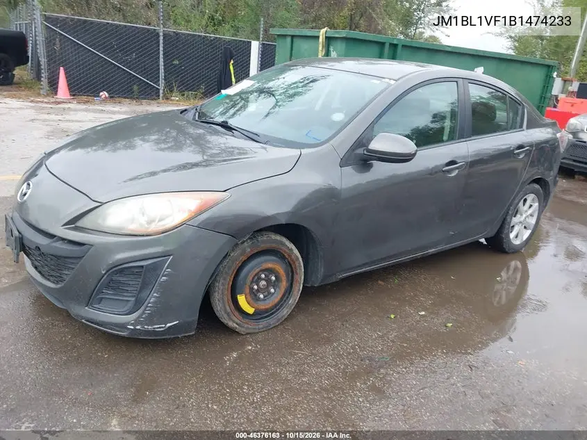2011 MAZDA 3 VIN JM1BL1VF1B1474233 — фото 2