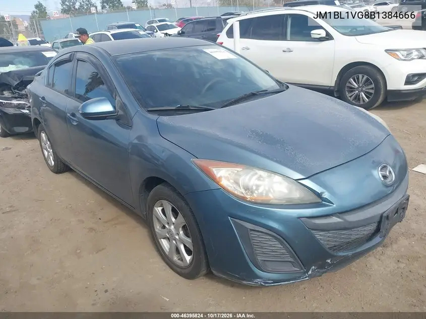 MAZDA 3 2011, VIN JM1BL1VG8B1384666