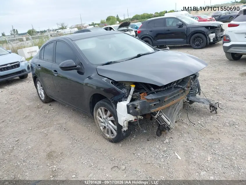 MAZDA 3 2012, VIN JM1BL1V71C1550690