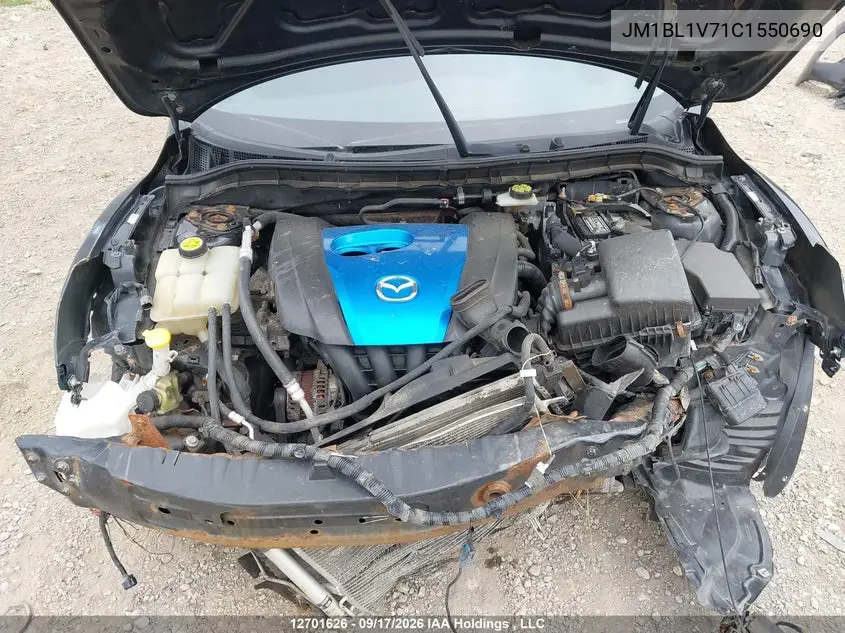 2012 MAZDA 3 VIN JM1BL1V71C1550690 — фото 10