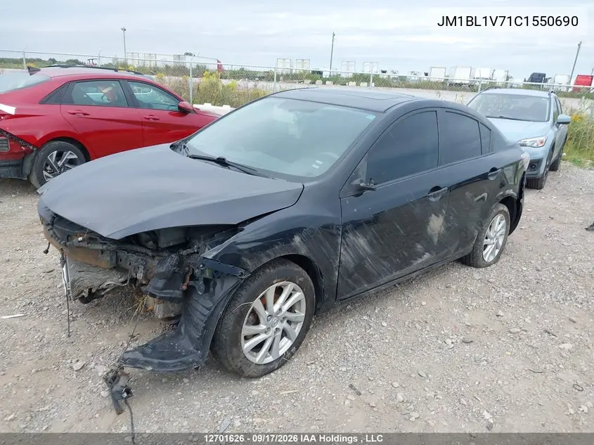 2012 MAZDA 3 VIN JM1BL1V71C1550690 — фото 2