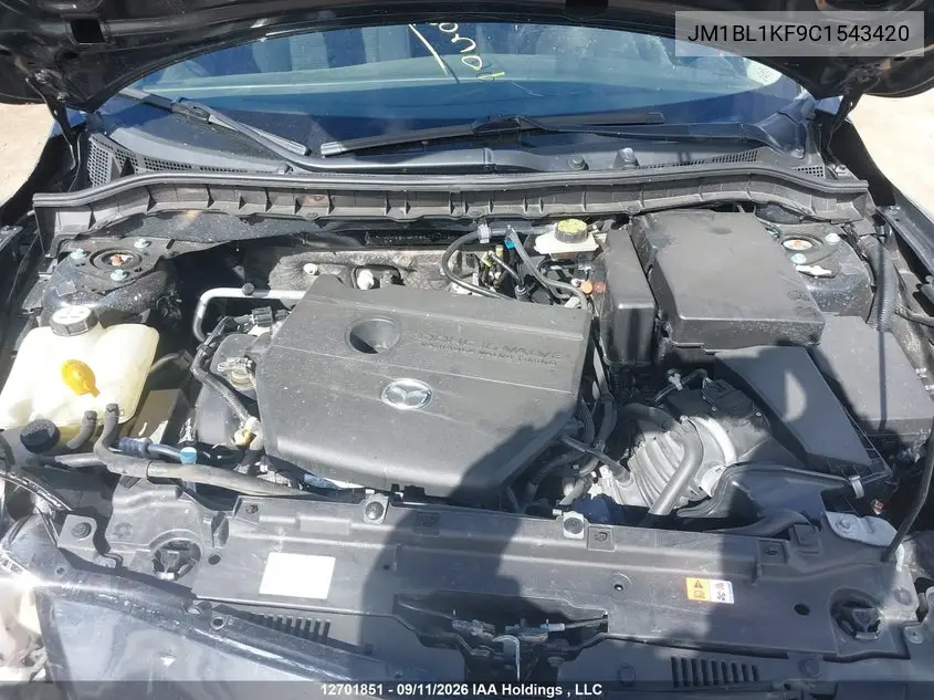 2012 MAZDA 3 VIN JM1BL1KF9C1543420 — фото 10