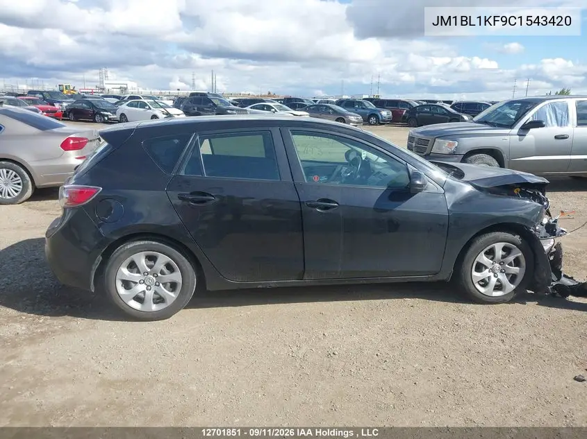 2012 MAZDA 3 VIN JM1BL1KF9C1543420 — фото 12