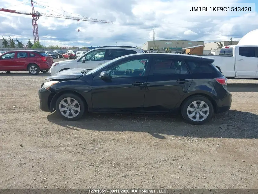 2012 MAZDA 3 VIN JM1BL1KF9C1543420 — фото 13