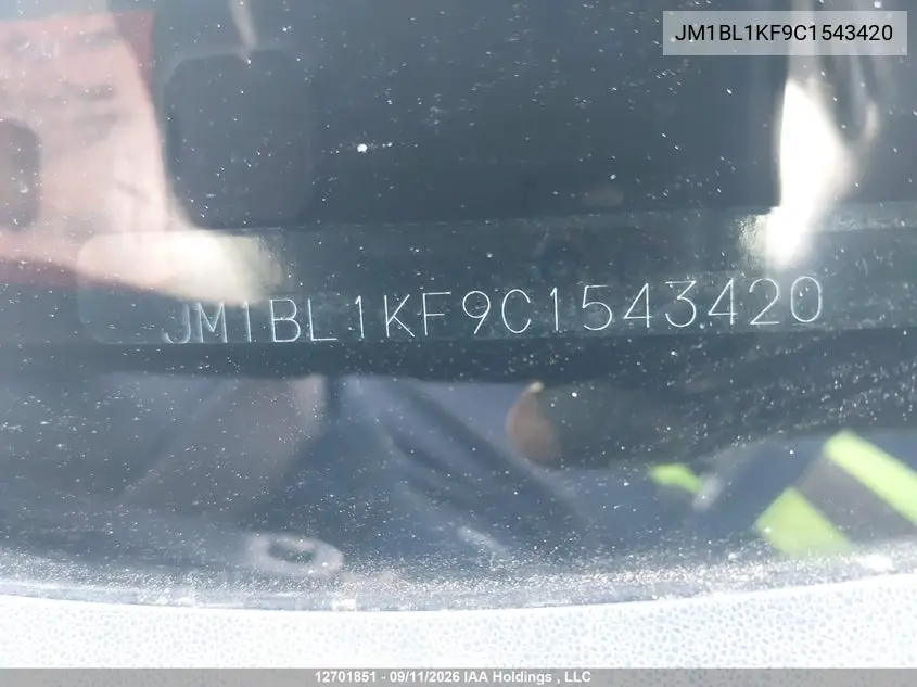 2012 MAZDA 3 VIN JM1BL1KF9C1543420 — фото 17