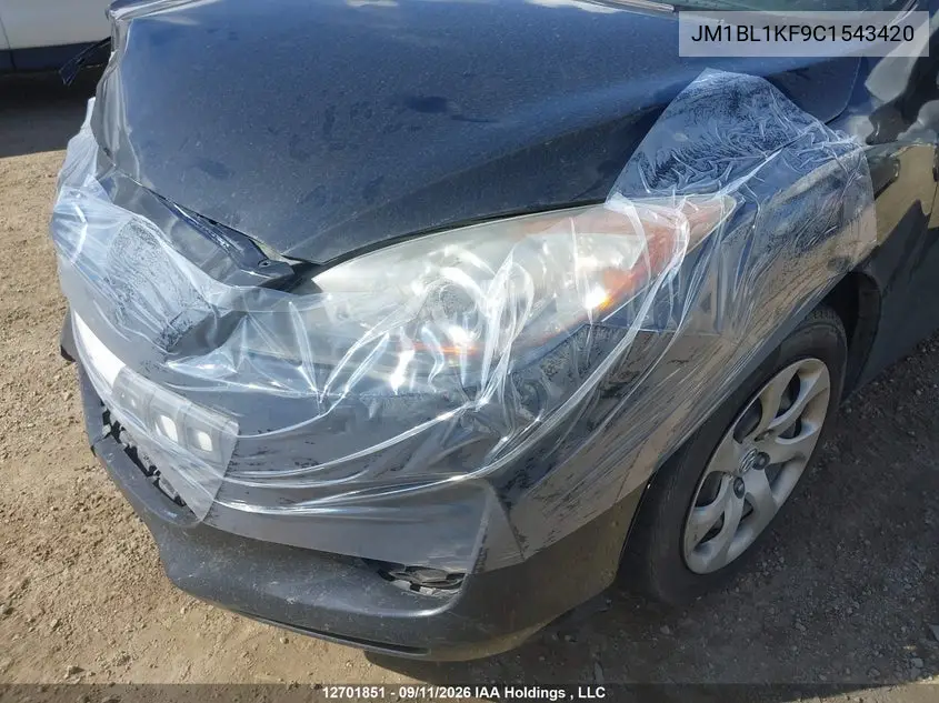 2012 MAZDA 3 VIN JM1BL1KF9C1543420 — фото 18