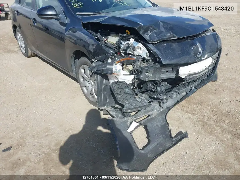 2012 MAZDA 3 VIN JM1BL1KF9C1543420 — фото 6