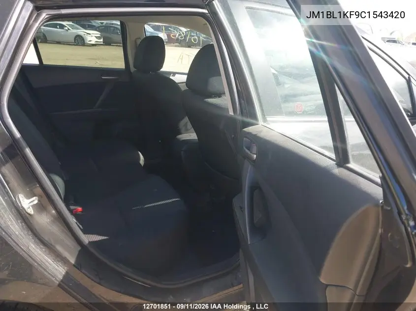 2012 MAZDA 3 VIN JM1BL1KF9C1543420 — фото 8