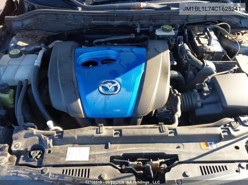 2012 MAZDA 3 VIN JM1BL1L74C1625241 — фото 10