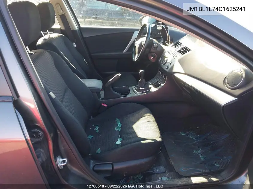 2012 MAZDA 3 VIN JM1BL1L74C1625241 — фото 5