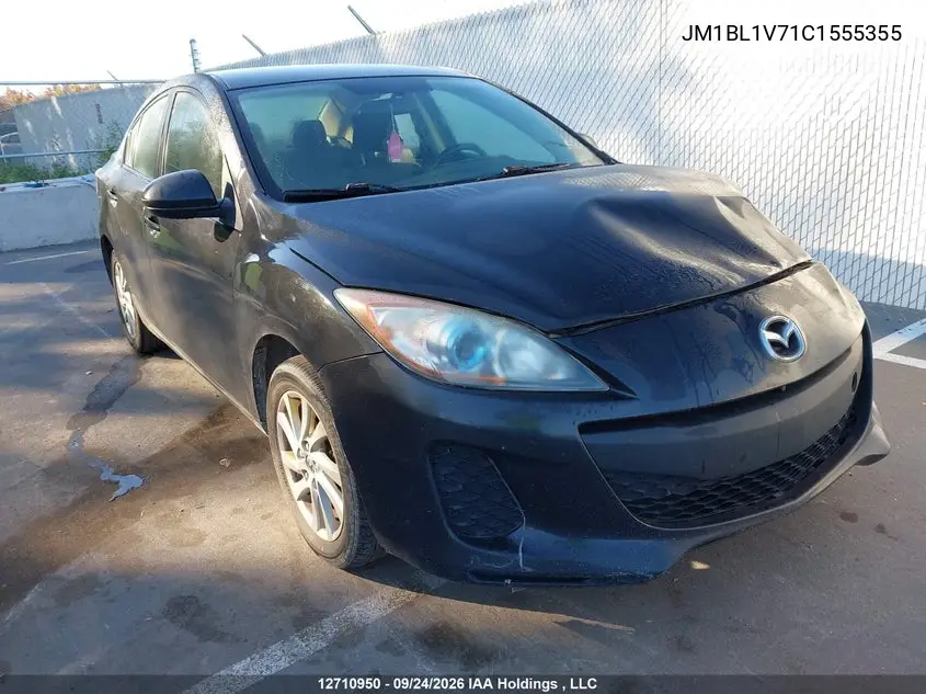 MAZDA 3 2012, VIN JM1BL1V71C1555355