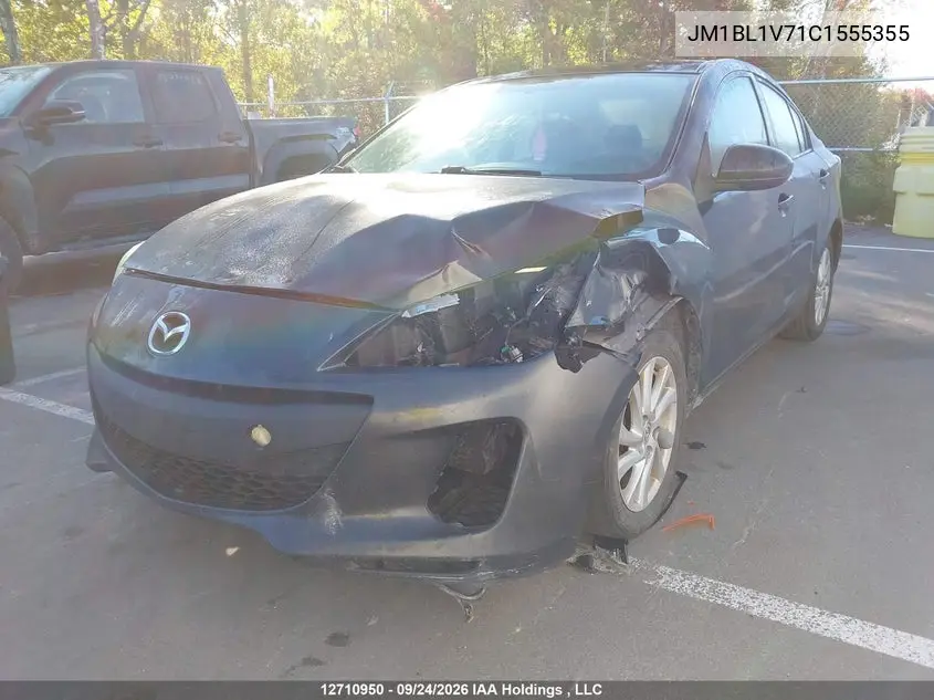 2012 MAZDA 3 VIN JM1BL1V71C1555355 — фото 2