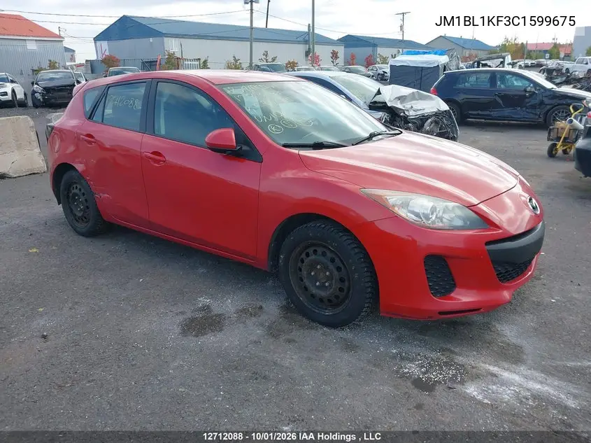 MAZDA 3 2012, VIN JM1BL1KF3C1599675